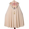 BLESSUME Priest Clergy Cape Coronation Print Costume Robe, beige