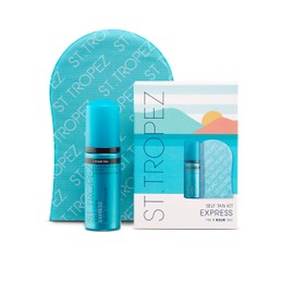 St.Tropez St.Tropez Self Tan Express Mini Kit, Travel-Sized Bronzing Mousse & Tanning Applicator Mitt, Vegan-Friendly Tanner, Even & Natural Self Tan