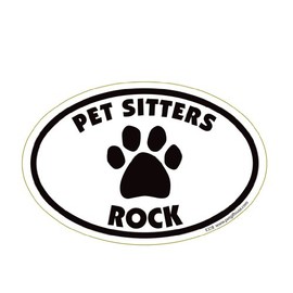 Pet Sitters Rock Oval Shape Durable Car, Truck, Refrigerator Magnet