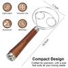 Dough Whisk, Bread Making Accessories Double Eyes Stainless Steel Danish