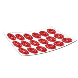 Sticker Alarm System Alarm Closure Warning Sticker Set of 18 in 3 cm Safety Stickers