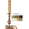 Golden Chandelier Chain Cover Cover Faux Silk 6 ft Long