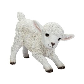 Uvia Slouching Lamb 24.5 x 11.8 x 18.7 cm Doll Figurine Figurine Animal Garden Decoration Sheep H19211