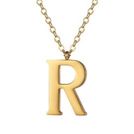 PROSTEEL Collares De Mujer Monogram Layer Necklace Gold Name Necklace Intial Necklaces