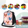Gelasgo Rooster Insulated Lunch Bag Thermal Reusable Lunch Tote with