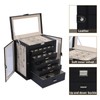 ASINGYER Jewelry Box for Women, 6 Layer Lockable Large Jewelry
