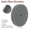 uxcell 3pcs 6" x 1" 180 Grit 5P Nylon Fiber