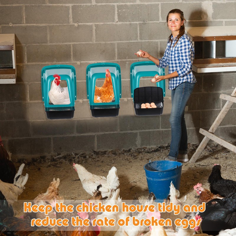 Nuogo 10 Pack Chicken Nesting Box Bulk, Chicken Laying Boxes