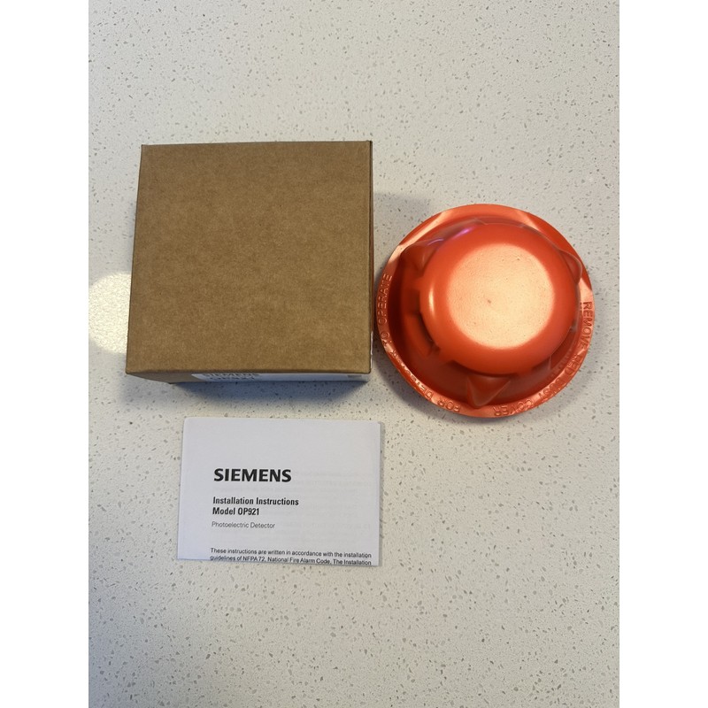 SIEMENS OP921 - FIRE ALARM PHOTOELECTRIC SMOKE DETECTOR - New