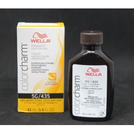 Wella Vintage Wella Color Charm 5G/435 Light Golden Brown  Permanent Liquid Hair Color