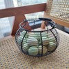 Farmhouse Wire Egg Baskets for Gathering Fresh Egg With Handle,