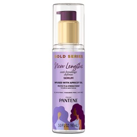 Pantene Gold Series New Lengths - Suero protector antirotura con aceite de albaricoque, protege y fortalece para cabello natural, texturizado, rizado y encrespado, sin sulfatos,3 Fl Oz