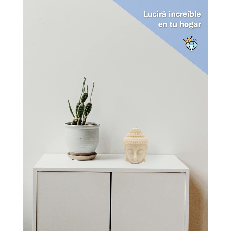 Belafi - Cabeza de Buda en Vela Decorativa con Aroma,