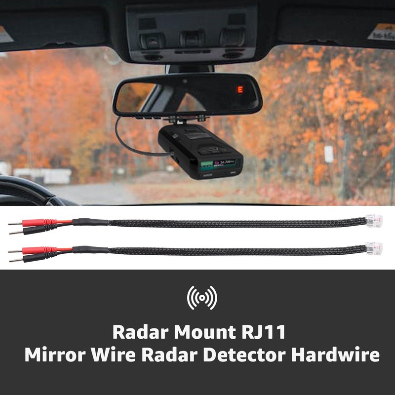 Sousery 2 Packs of RJ11 Mirror Wire Power Cord Compatible