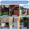 Heavy Duty Smart Padlock,Outdoor Combination Padlock with Key Code RFID
