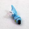 Folkart Cute Handmade Glassware Snow White 7 Dwarfs Light Blue