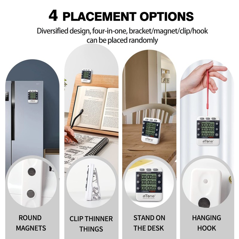 eTone 3 Channel Timer Counter Darkroom Developing Countdown Clock Processing