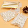 Leliafleury 100Pcs White Organza Gift Bags 10 x 15cm Jewellery