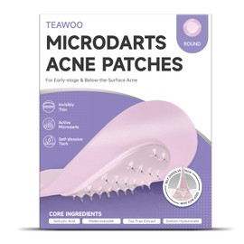 36-Count Microdart Acne Patches, Cute Round-shaped microdart pimple patch