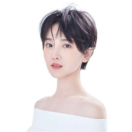 Drasawee Human Hair Toppers for Women Short Straight Clip in Top Hairpiece for Thinning Hair Hair Loss Cover Hair 7x10 20cm Natural Black