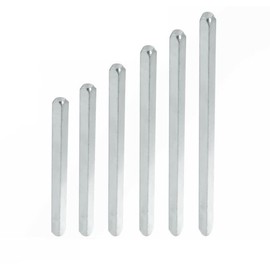 7mm 8mm Windows UPVC and Door Handle Spindle Plain Bar 50mm to 150mm Solid Steel (8mm x 110mm)