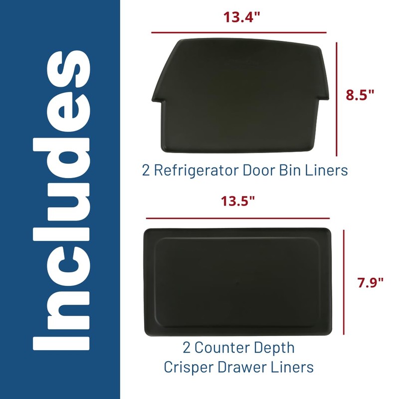 GE Appliances Refrigerator Drawer & Bin Liners with Microban for