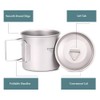 TOMSHOO Ultralight Titanium Cup Outdoor Portable 2PCS Cup Set 420ml