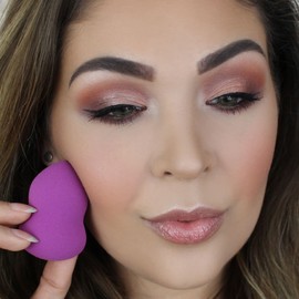 Beauty Junkees Makeup Sponge Blender – Purple Pear Foundation Makeup Blender Sponge, Liquid Cream Powder Blending Sponges, Make Up Applicator, Cosmetic Blenders, Wet Dry Beauty Sponge, Latex Free