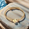 Chili Jewelry Initial J Letter Heart Gold Cuff Bracelets Expandable