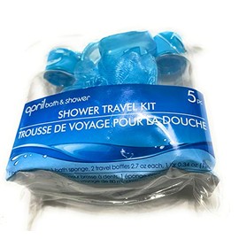 5pc April bath and shower travel kit