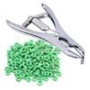 Stainless Steel Castration Tongs with 200 Rubber Rings, Flexible Castration