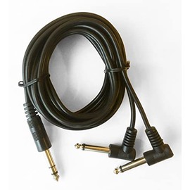 Silverline Y Cable Drum Splitters Compatible with Roland V-Drums - 7.5ft Stereo TRS Male to 2X Mono TS Males