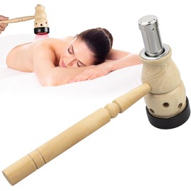 Velorique Moxa Stick Burner Holder, Wooden Moxa Strips Mugwort Moxibustion Keeper Box Acupoint Massage Treatment Tool for Moxibustion, Remove Dampness 葫芦灸 三伏天艾灸