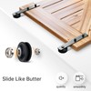 EaseLife 7.5FT Bypass Double Sliding Barn Door Hardware Kit,Single Track,