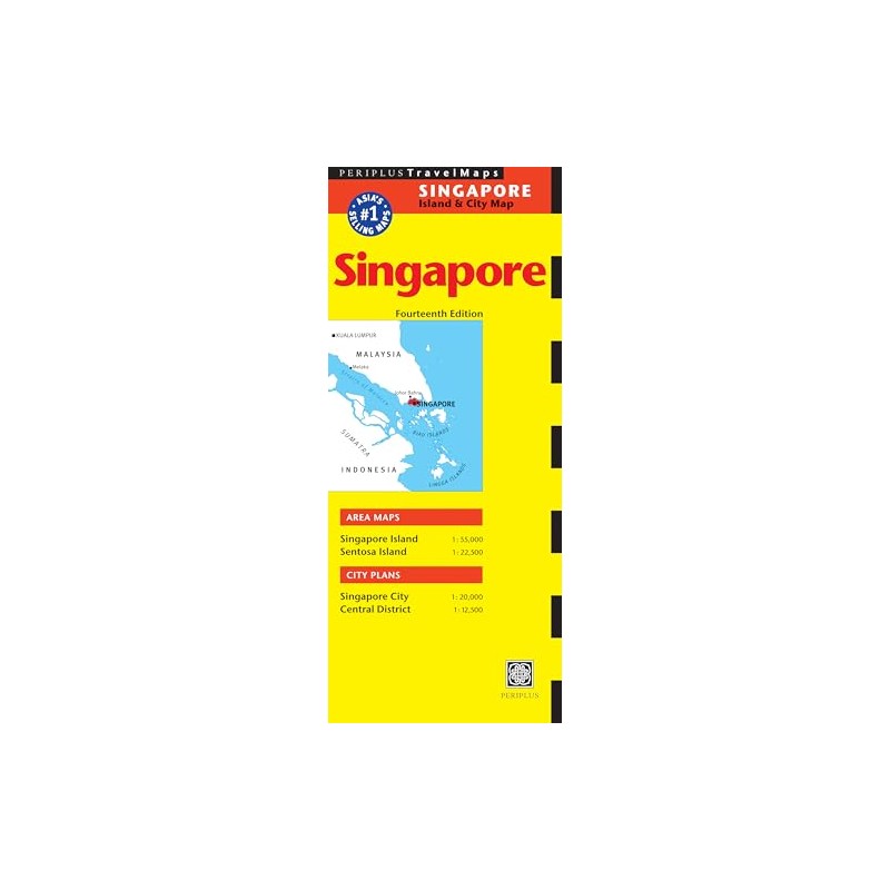 Singapore Travel Map Fourteenth Edition