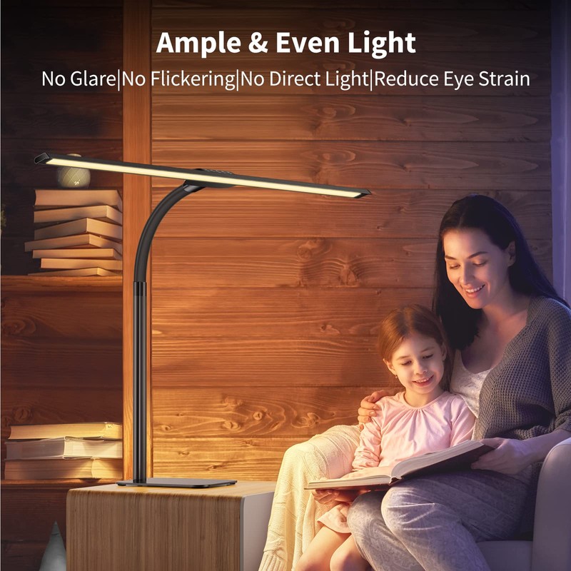 Kary LED Desk Lamp, 24W Architect Desk Lamps with Base