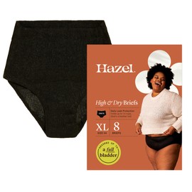 Hazel Disposable Women’s Underwear, High-Waist Pull-Ups for Postpartum & Incontinence, X-Large, Ultra-Thin, 8-Count (1-Pack)