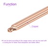 DMiotech 60x7x3mm Copper Heatsink Copper Flat Heatsink Pipe Thermal Cooler