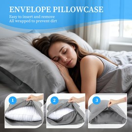 Simple Deluxe Deep Pocket Queen Size 4 Piece Bed Sheet Set, Lightweight Super Soft Easy Care Microfiber - Comfy Breathable, Cooling Bedding Sheets, Shrinkage and Fade Resistant, Hotel Luxury, Grey