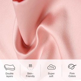 Vimate Long Silk Satin Scarf - Pink Women's Scarf for Hair & Handbags (Style 61)