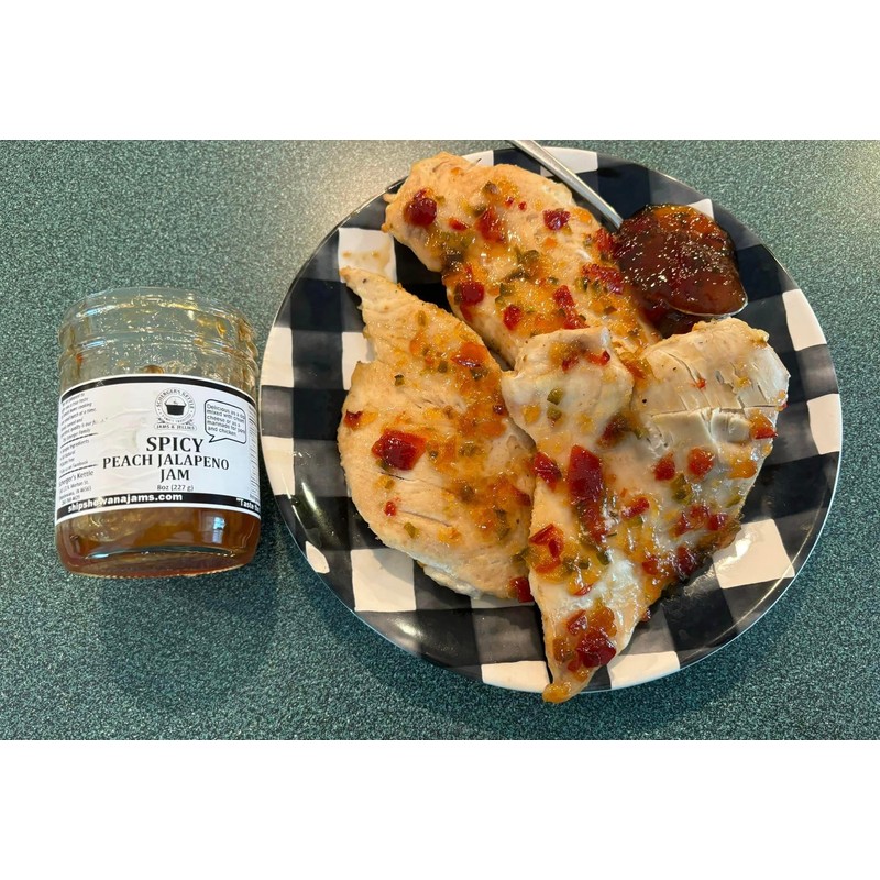 Spicy Peach Jalapeno Jam, 18 oz