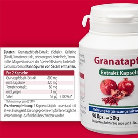 Pharma Peter Pomegranate Extract Capsules 90 Pieces 90 Capsules