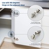 Ravinte 2 Pair 4 Pack Kitchen Cabinet Hinges, 135 Degree