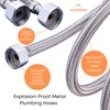 TradeProvider® Flexi Pipes for Taps (2pcs/pack)Kitchen Tap Connector 10M x1/2