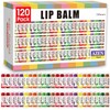 AZEN 120 Pack Lip Balm, Natural Lip Balm Bulk, Lip