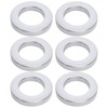 VGOL 6Pcs Basin Faucet Base Ring Chromed Plastic Mounting Ring