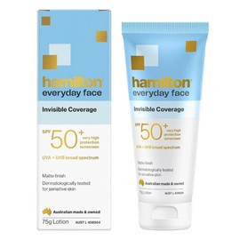 Hamilton Sunscreen Everyday Face Lotion SPF 50+ 75g