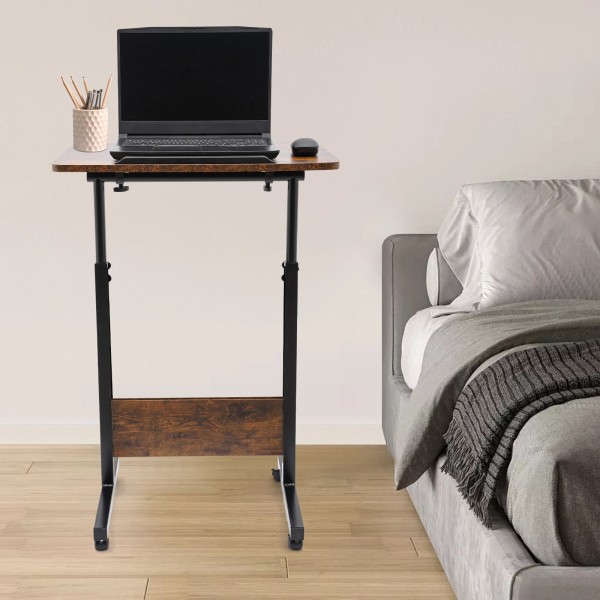 OCASAMI Adjustable Height Standing Desk Portable Rolling Computer Stand with