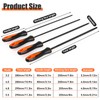 Pack of 4 File for Chainsaw, Round File Chainsaw with