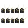 Veumoie 10Pcs DIY Silent Movement Spindle Hands Wall Quartz Clock
